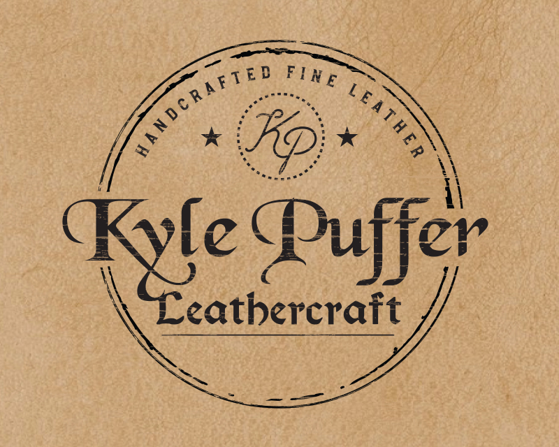 Another design by Kimbucha1 submitted to the Logo Design for KP LEATHERCRAFT or KYLE PUFFER LEATHERCRAFT  by Kaylin