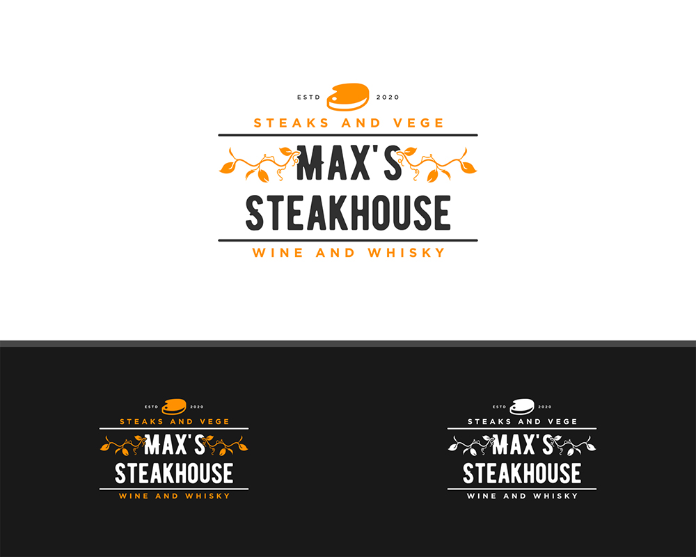 Logo Design entry 2077513 submitted by FERGUN to the Logo Design for Max's Steakhouse run by MaxSteak