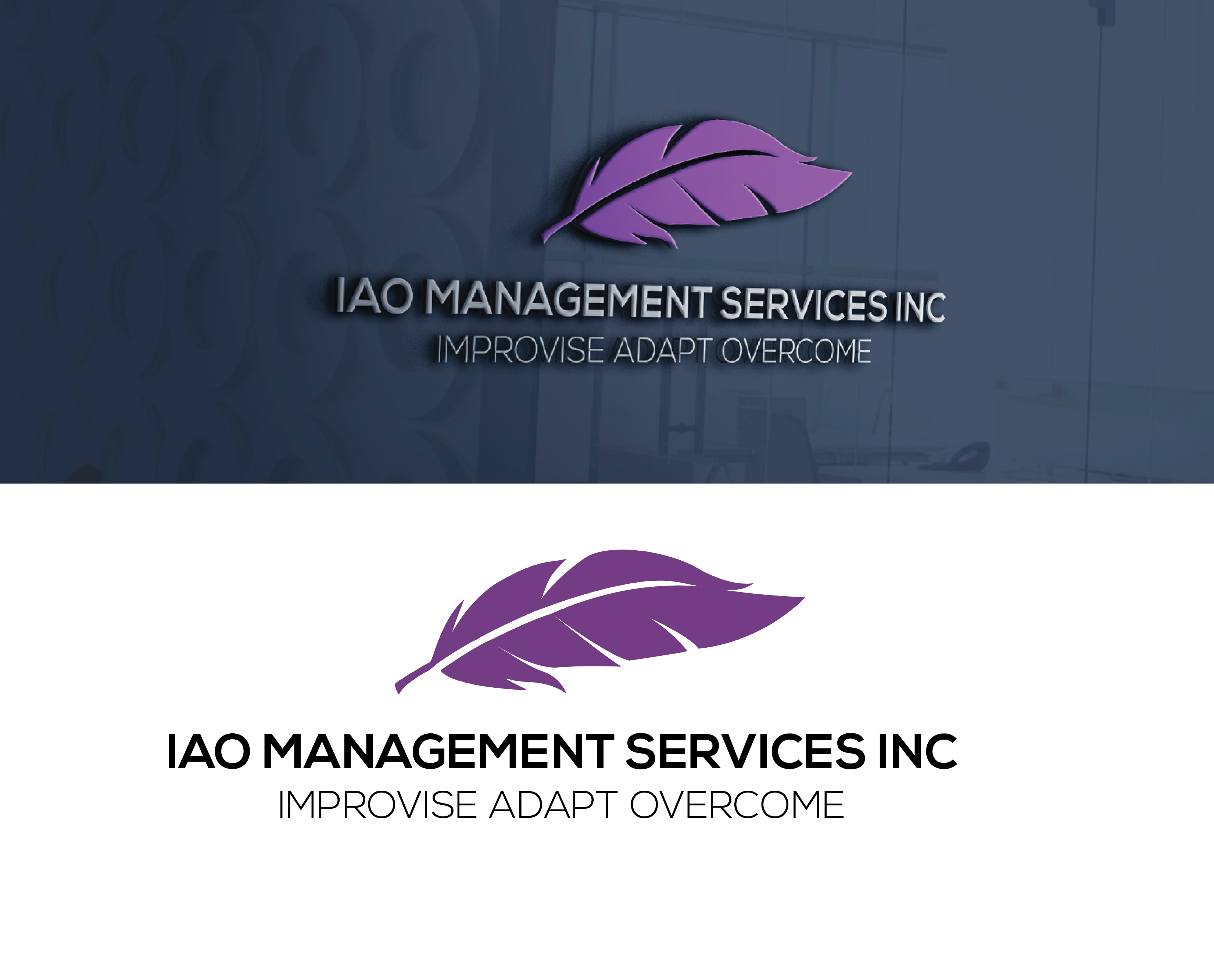 Logo Design entry 2077619 submitted by salam to the Logo Design for IAO Management Services INC  run by Joshuakeasler