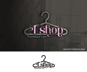Logo Design Entry 2079376 submitted by 007sunny007 to the contest for I shop, Therefore I am run by stevegrant74