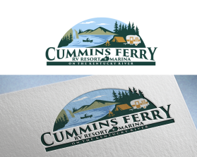 Logo Design Entry 2156870 submitted by balsh to the contest for Cummins Ferry RV Resort + Marina needs a new logo  CumminsFerry.com run by CumminsFerry