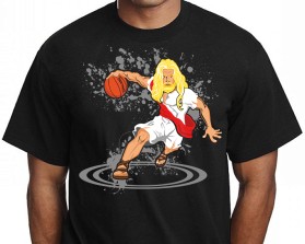 T-Shirt Design Entry 2085563 submitted by TOM1 to the contest for White hair God Playing Basketball run by sperrygroup