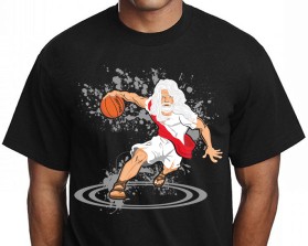 T-Shirt Design entry 2085565 submitted by dragandjb to the T-Shirt Design for White hair God Playing Basketball run by sperrygroup