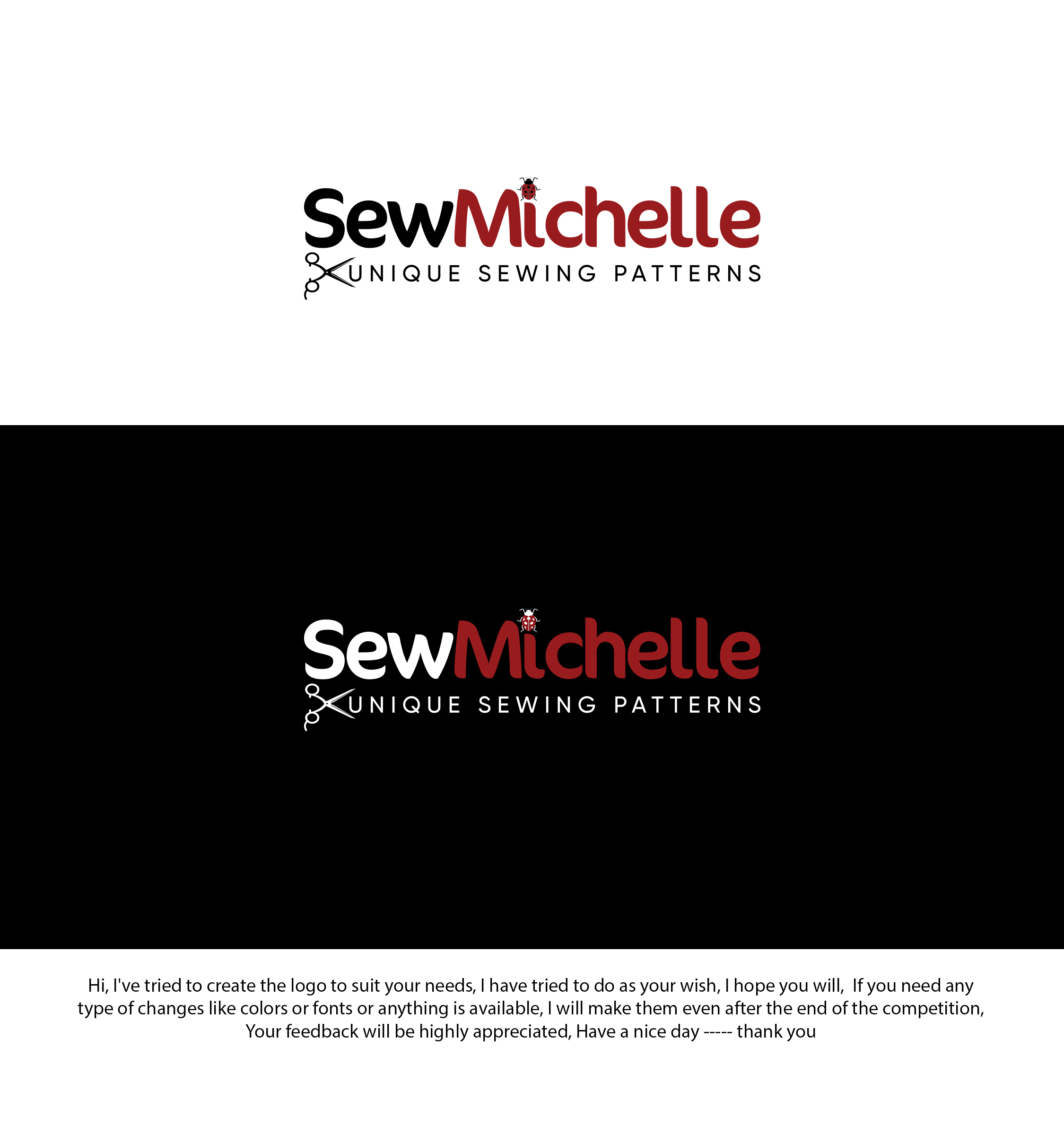 Logo Design entry 2093357 submitted by ENVIRON to the Logo Design for SewMichelle run by SewMichelle