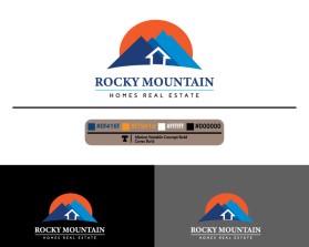 Logo Design Entry 2094017 submitted by Allfine to the contest for ROCKY MOUNTAIN HOMES REAL ESTATE                    run by StaceyMargulies