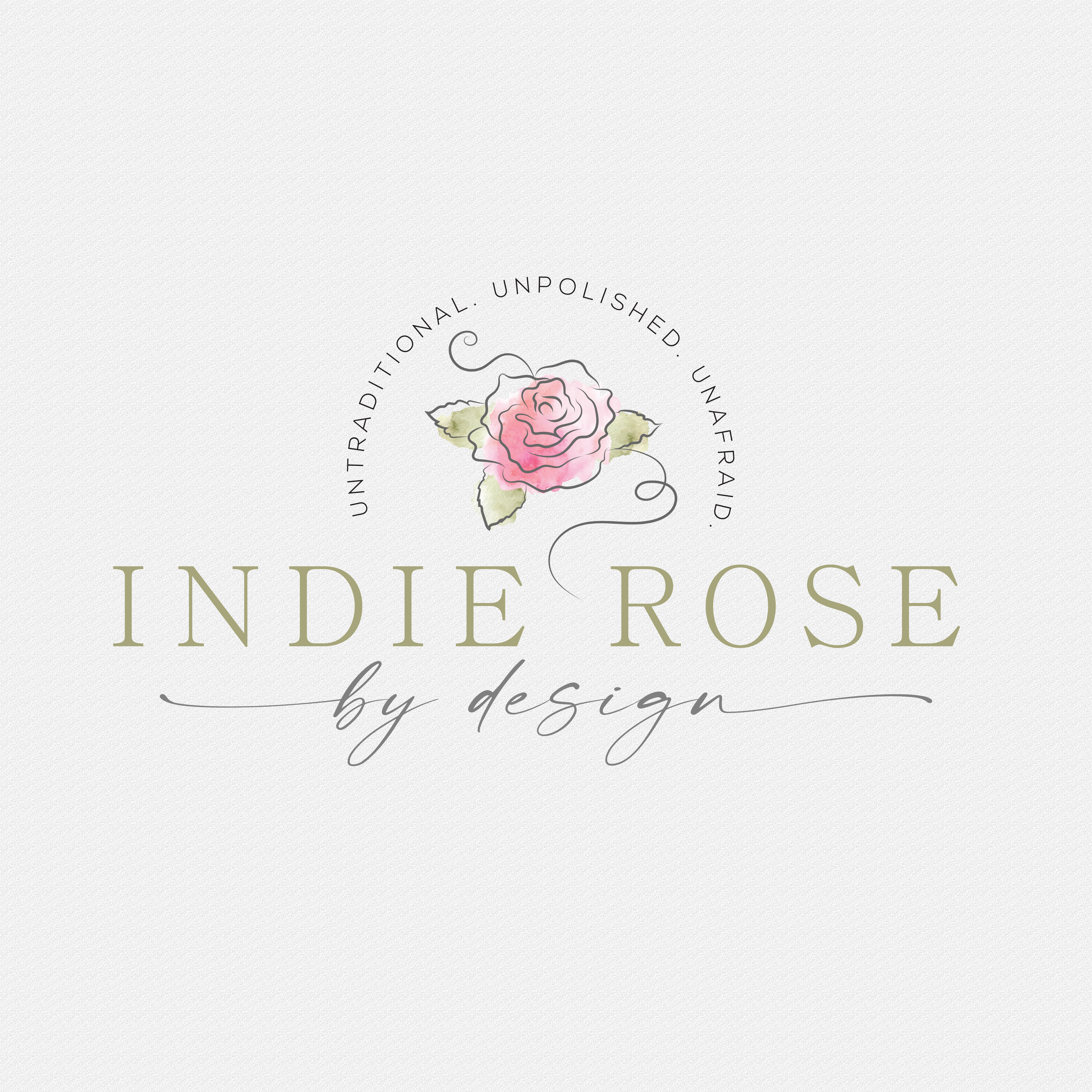Logo Design entry 2099990 submitted by Kimbucha1 to the Logo Design for Indie Rose By Design run by SpencerandEmily