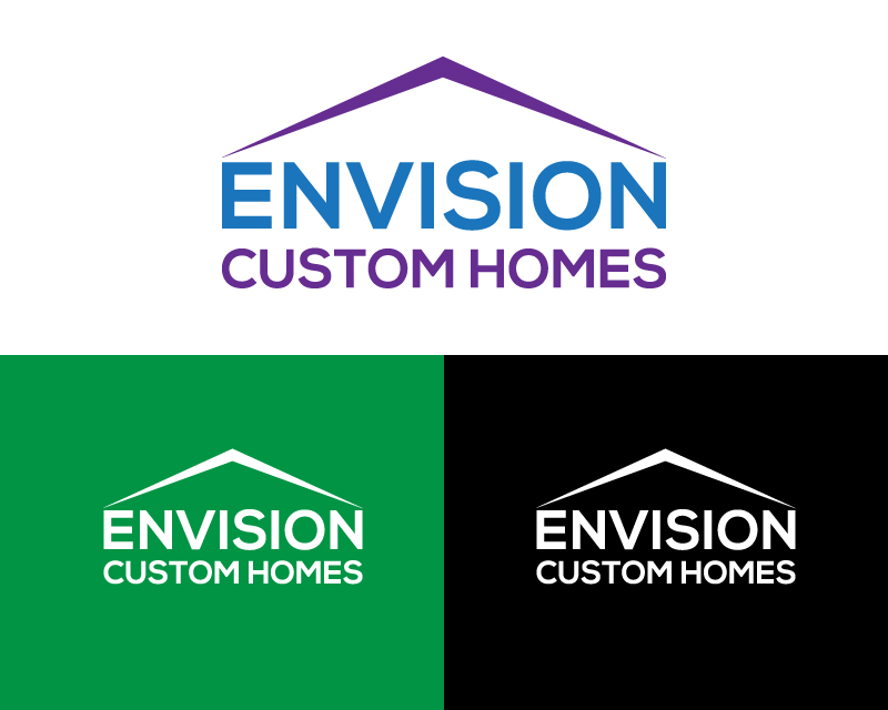Logo Design entry 2102847 submitted by saddam101725 to the Logo Design for Envision Custom Homes run by zedell