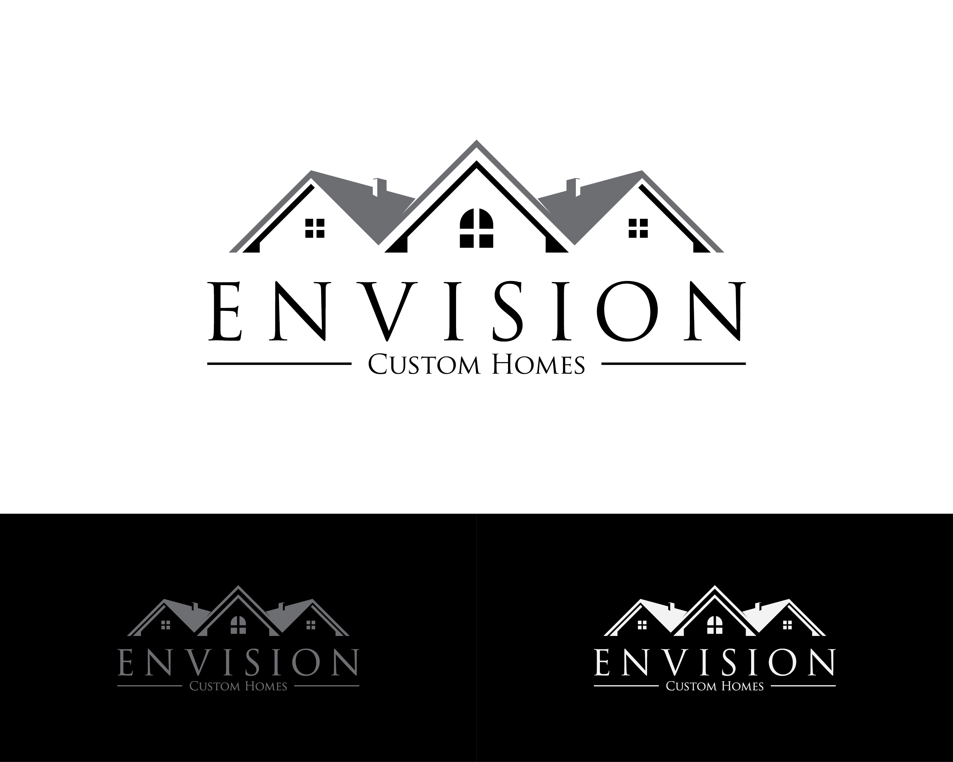 Logo Design entry 2102847 submitted by Ucil Usil to the Logo Design for Envision Custom Homes run by zedell