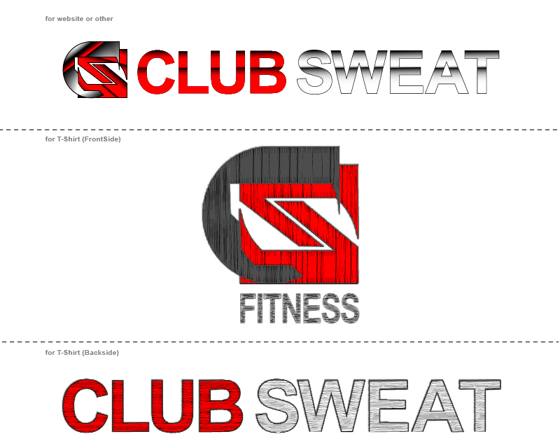 Logo Design entry 2105807 submitted by Eiside to the Logo Design for https://clubsweat.ca run by SLilley