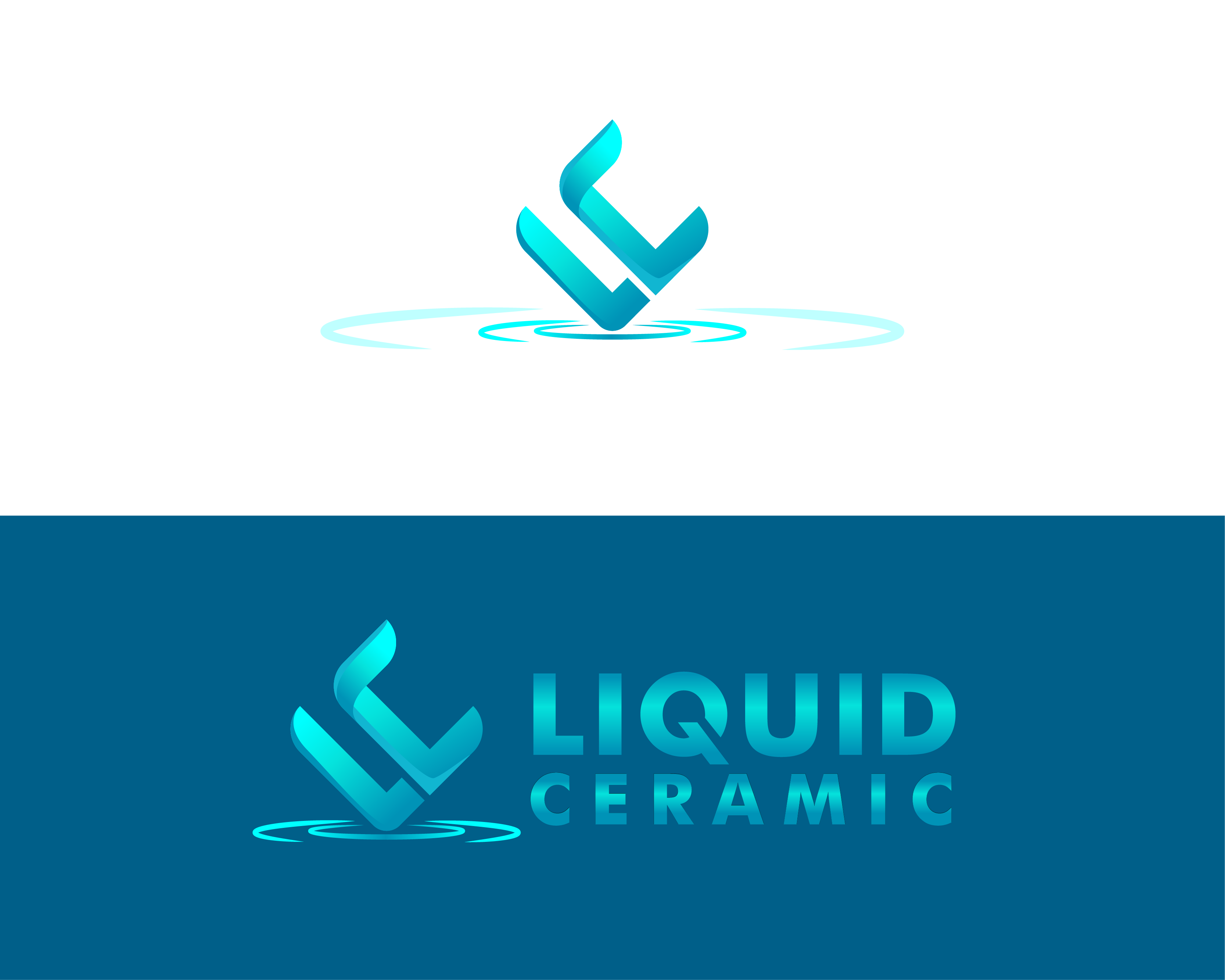 Logo Design entry 2106414 submitted by sunuaji to the Logo Design for LIQUID CERAMIC run by luvvitt
