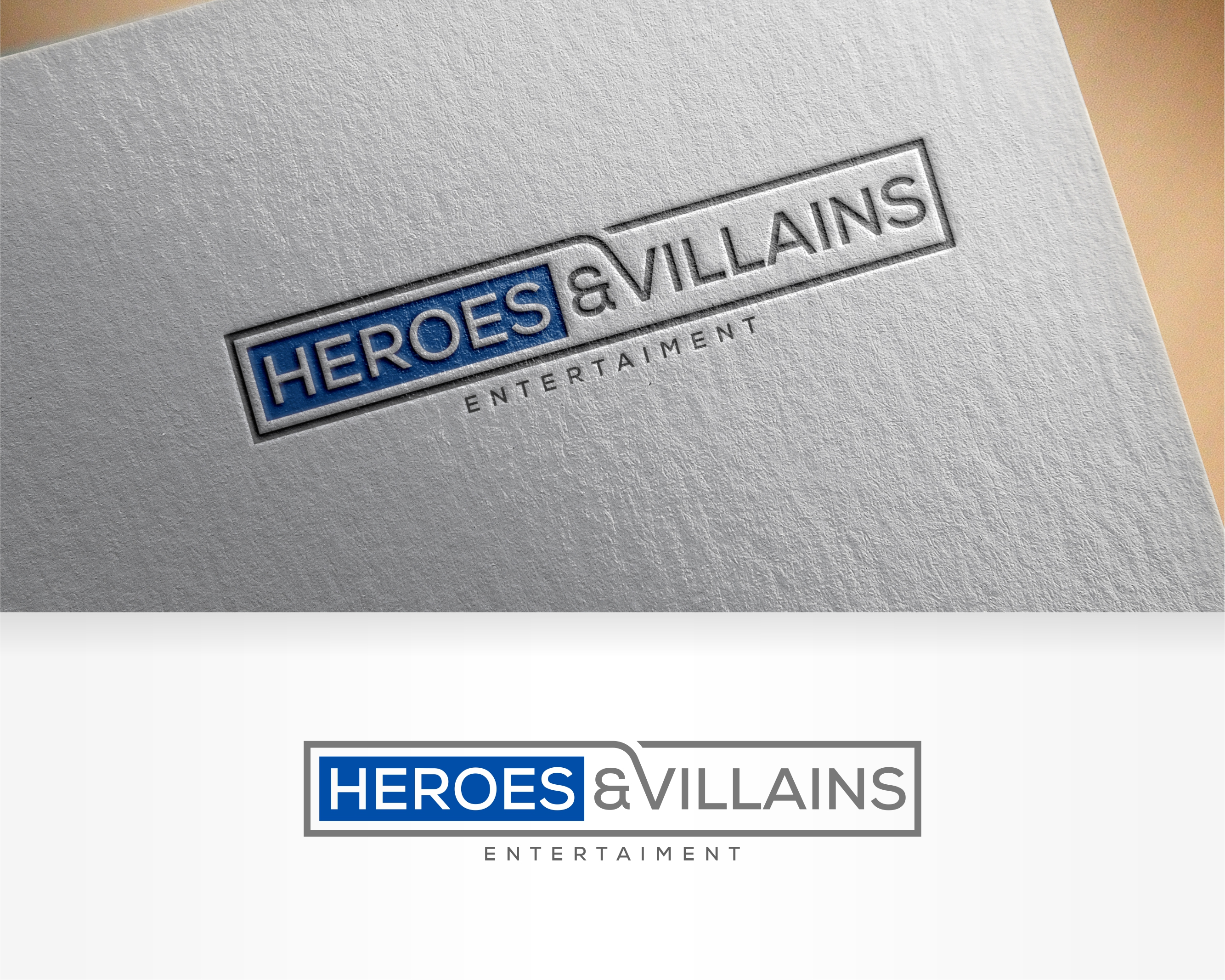 Logo Design entry 2107378 submitted by koeciet to the Logo Design for Heroes and Villains Entertainment run by mgoerg