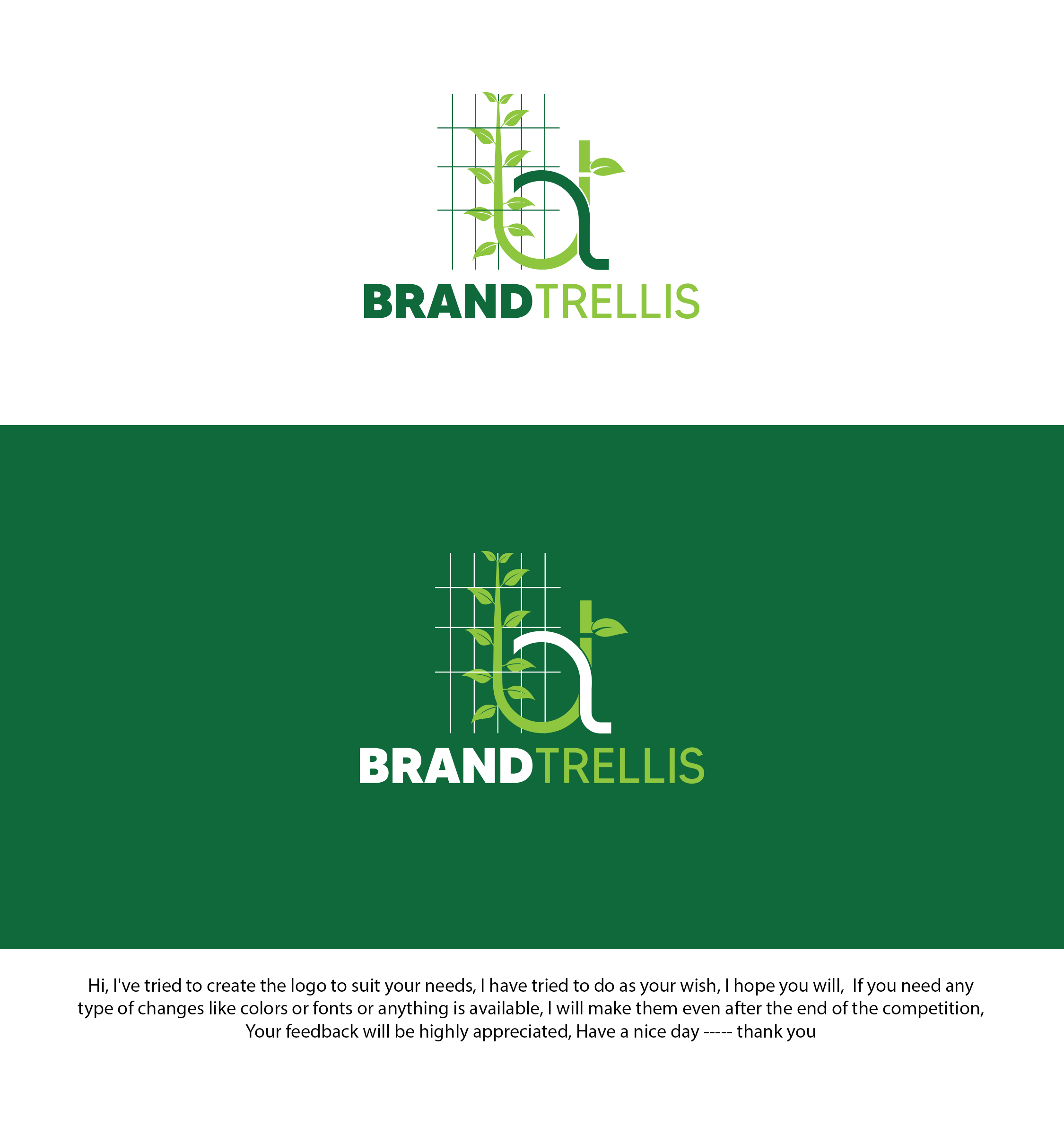 Logo Design entry 2108224 submitted by ENVIRON to the Logo Design for BrandTrellis run by razzaque
