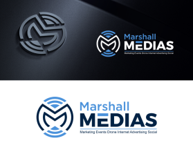 Logo Design entry 2108504 submitted by berlianapril to the Logo Design for Marshall MEDIAS run by ryanmarshall27