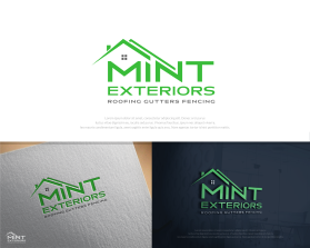 Another design by dhanny09 submitted to the Logo Design for MINT EXTERIORS  by Mint75165