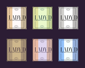 Logo Design Entry 2110300 submitted by Pyramid Graphics to the contest for Lady D run by GilesStyles