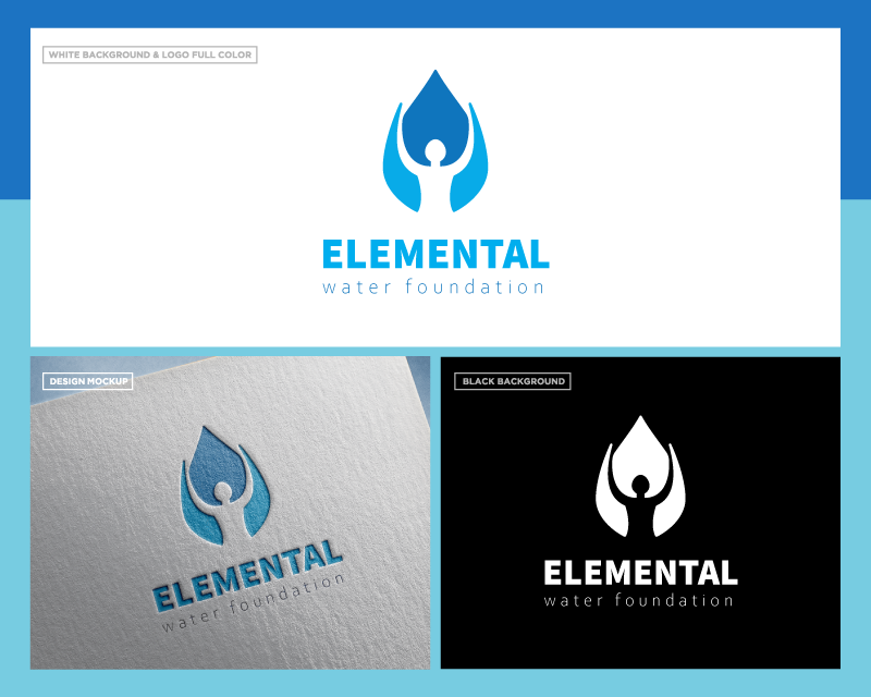 Logo Design entry 2119198 submitted by datmmo97 to the Logo Design for Elemental Water Foundation run by elementalwaterfoundation