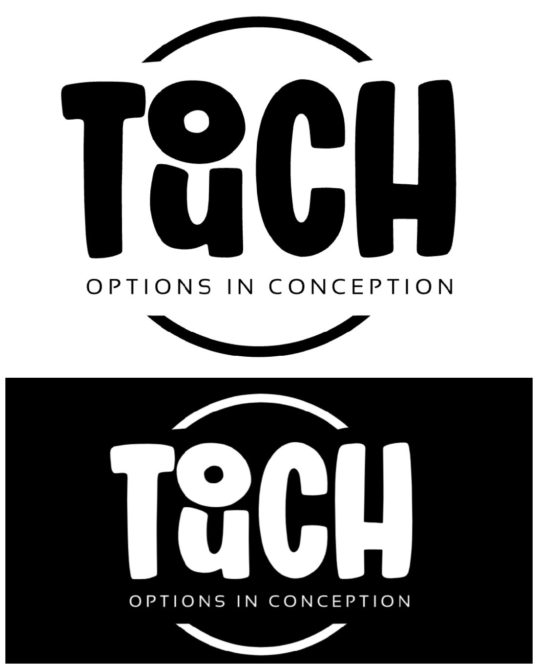 Logo Design entry 2104837 submitted by RAMG to the Logo Design for Touch OIC (or Touch Options in Conception) *Touch is the main name, Options in Conception is the secondary. run by RFC_Marketing