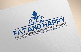 Logo Design entry 2134693 submitted by kaharjo to the Logo Design for Fat and Happy Delicatessen & Premium Meat Market run by smaggard0604