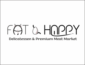 Logo Design entry 2134704 submitted by RaspberryRanch to the Logo Design for Fat and Happy Delicatessen & Premium Meat Market run by smaggard0604
