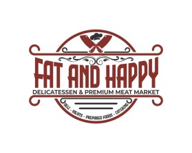 Logo Design entry 2134715 submitted by bardox to the Logo Design for Fat and Happy Delicatessen & Premium Meat Market run by smaggard0604