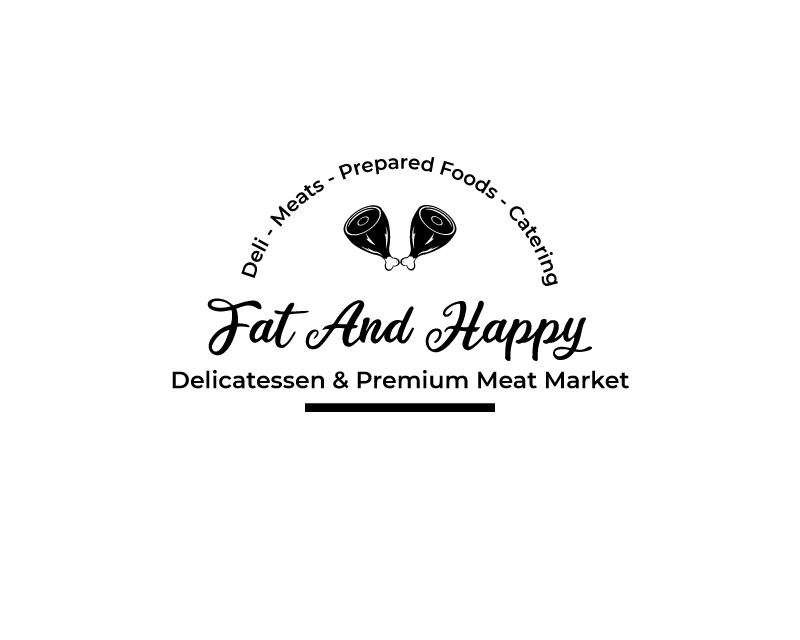 Logo Design entry 2134728 submitted by maskii22 to the Logo Design for Fat and Happy Delicatessen & Premium Meat Market run by smaggard0604