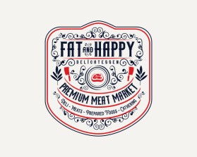 Logo Design entry 2134725 submitted by Adi Dwi Nugroho to the Logo Design for Fat and Happy Delicatessen & Premium Meat Market run by smaggard0604