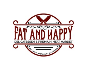 Logo Design entry 2134728 submitted by kaharjo to the Logo Design for Fat and Happy Delicatessen & Premium Meat Market run by smaggard0604