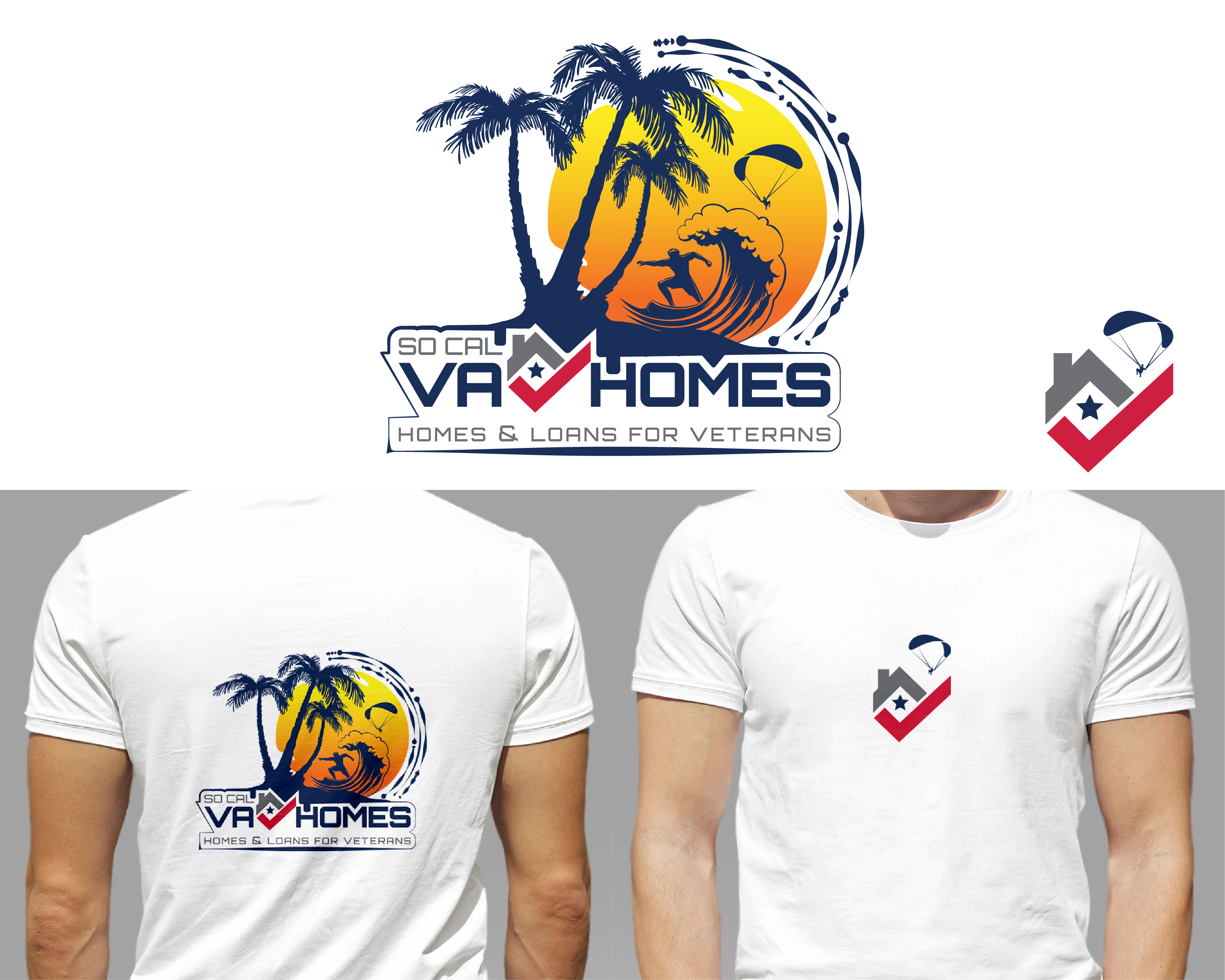 T-Shirt Design entry 2142809 submitted by JOYMAHADIK to the T-Shirt Design for SoCal VA Homes  :  https://www.socalvahomes.org/  run by pete@socalveahomes.org