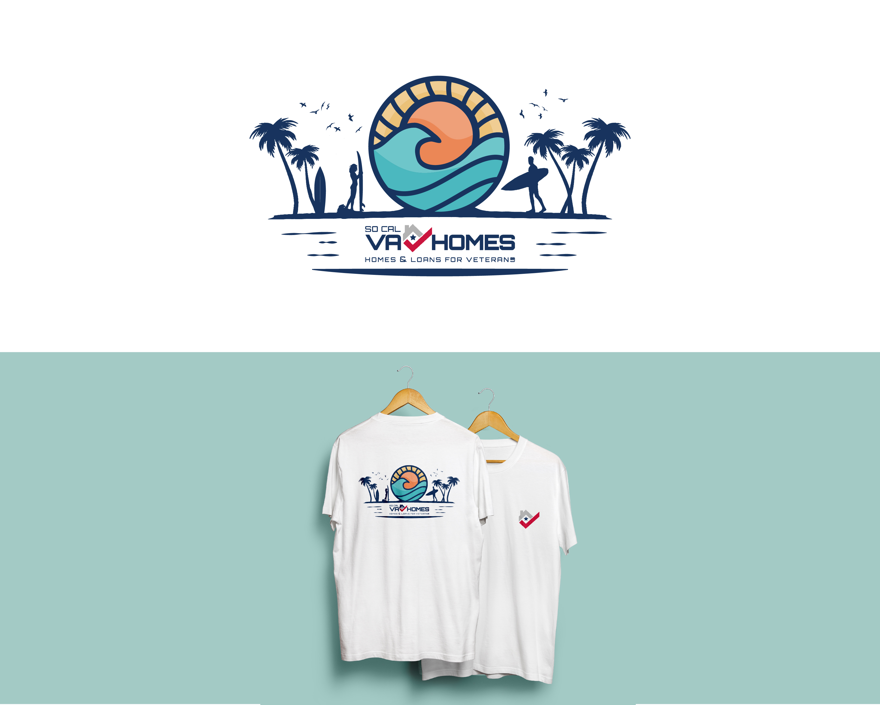 T-Shirt Design entry 2142809 submitted by Priory to the T-Shirt Design for SoCal VA Homes  :  https://www.socalvahomes.org/  run by pete@socalveahomes.org