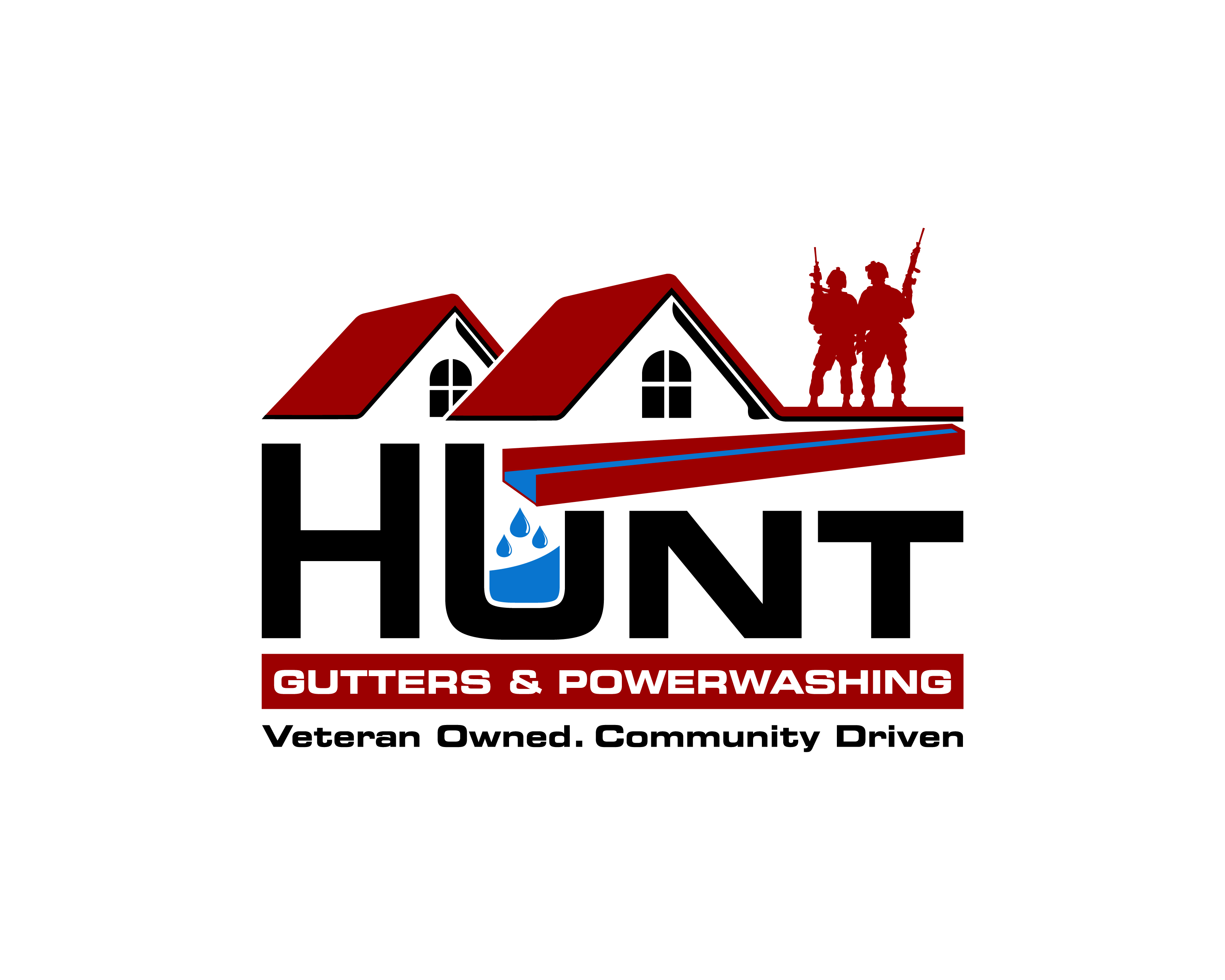 Logo Design entry 2145899 submitted by SplashBucket to the Logo Design for Hunt Gutters & Powerwashing run by huntgutters