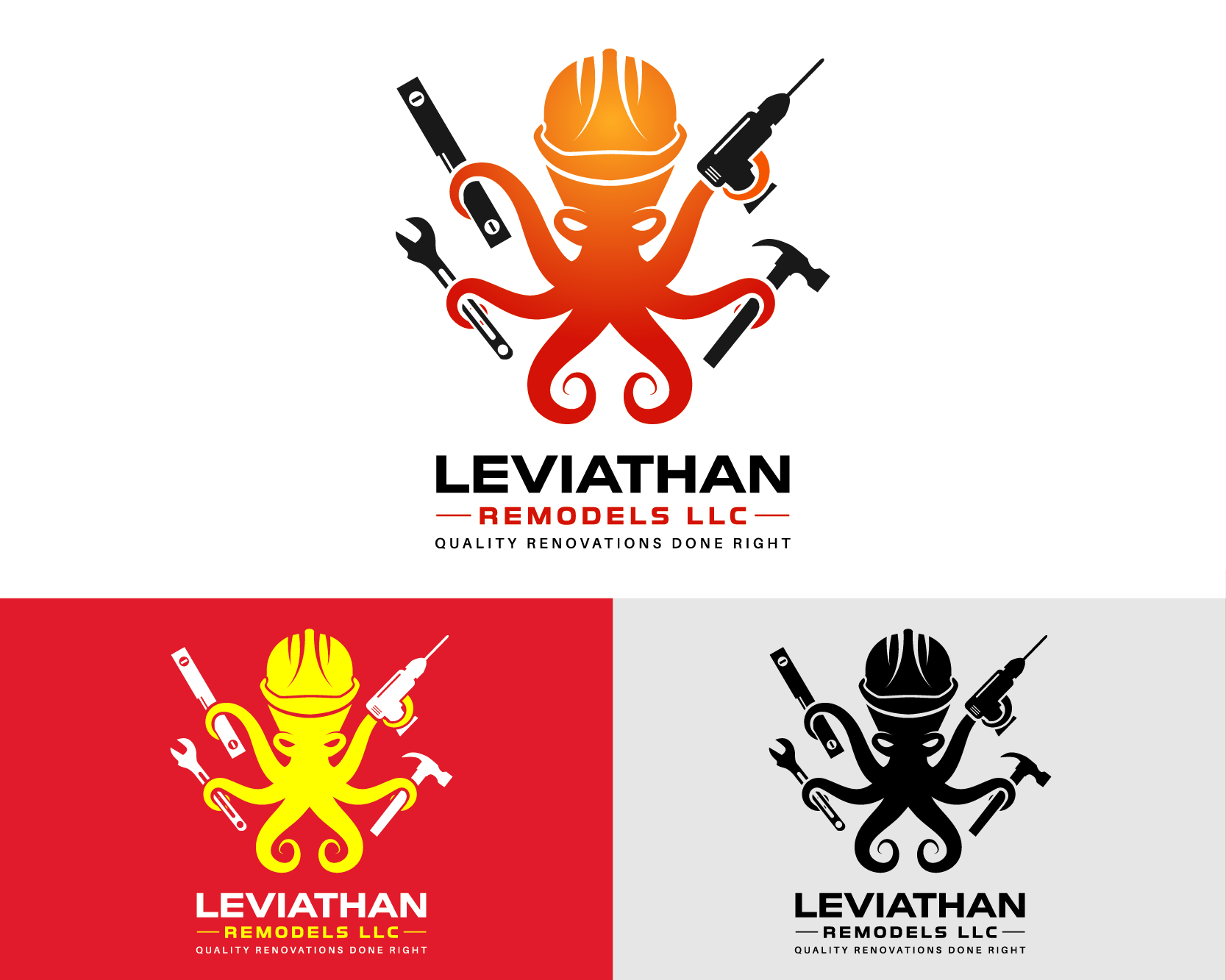 Logo Design entry 2145926 submitted by Artezza to the Logo Design for Leviathan Remodels LLC run by leviathanremodels
