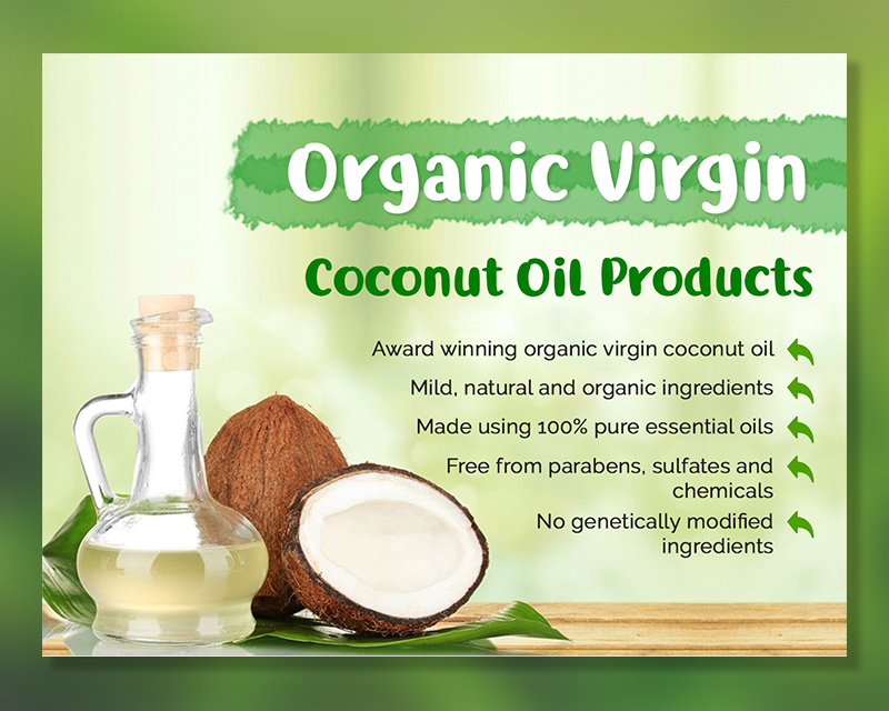 Banner Ad Design entry 2149539 submitted by plexdesign to the Banner Ad Design for Organic Virgin Coconut Oil products run by Aaron7