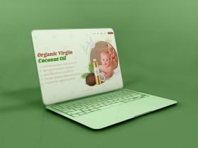 Banner Ad Design Entry 2149541 submitted by Adnan.84 to the contest for Organic Virgin Coconut Oil products run by Aaron7
