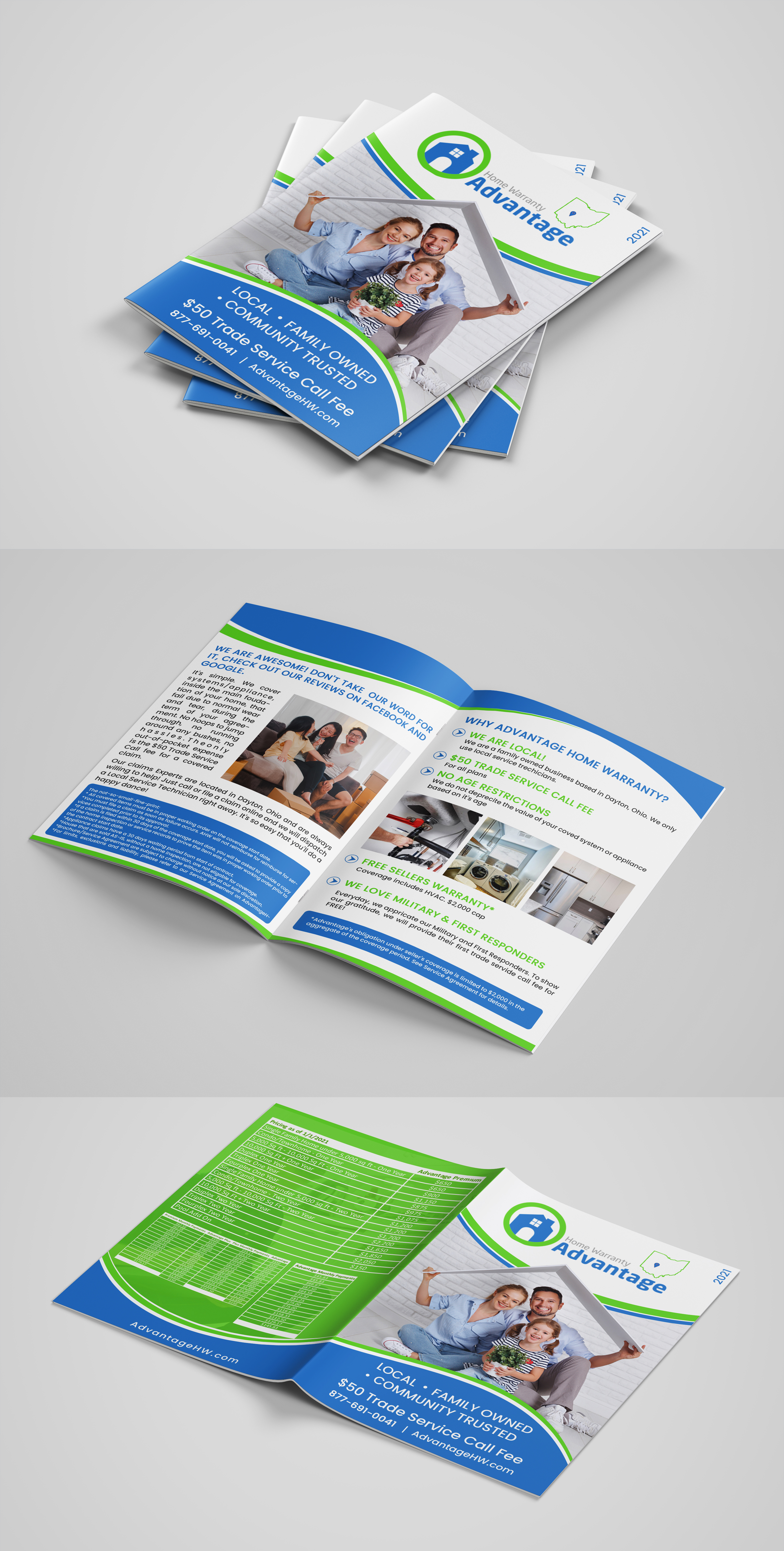 Brochure Design entry 2153362 submitted by plexdesign to the Brochure Design for Advantage Home Warranty run by dianna@advantagehw.com