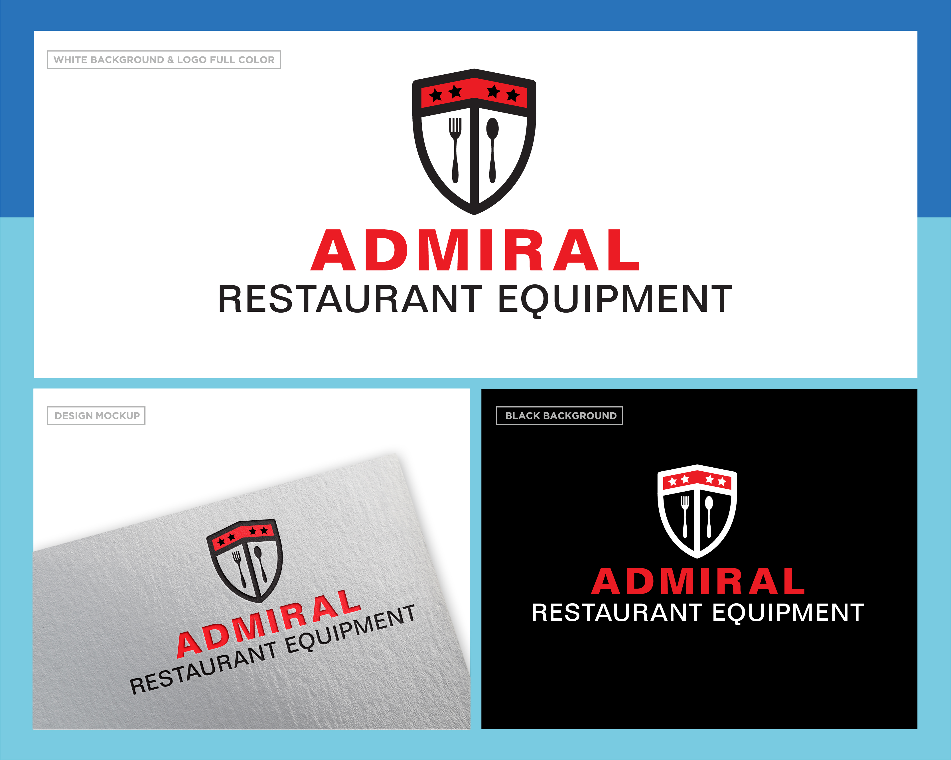 Logo Design entry 2157749 submitted by venkydarling to the Logo Design for Admiral Restaurant Equipment run by MasterJere