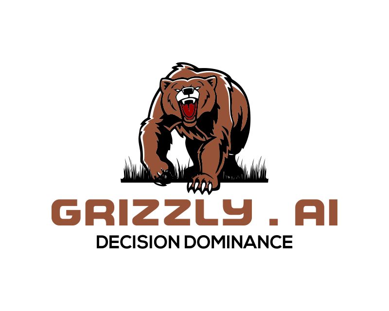 Brown Grizzly Bear Logo