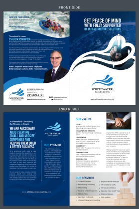 Brochure Design Entry 2266750 submitted by kittu to the contest for WhiteWater Consulting  run by chuckcooper
