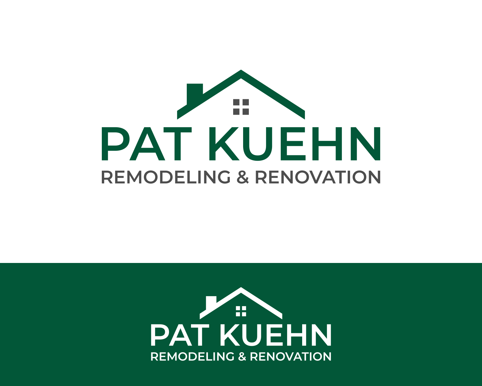 Logo Design entry 2175525 submitted by berlianapril to the Logo Design for Pat Kuehn Remodeling & Renovation run by jenniferm