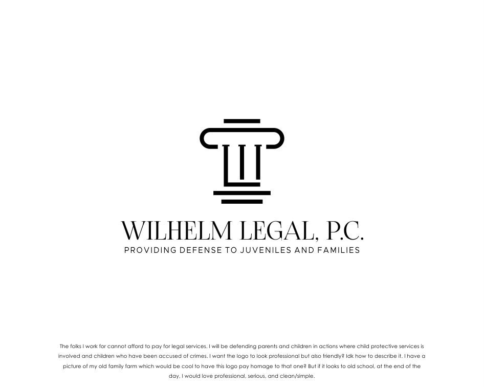 Logo Design entry 2178136 submitted by manD to the Logo Design for Wilhelm Legal, P.C. run by DLWilhelm
