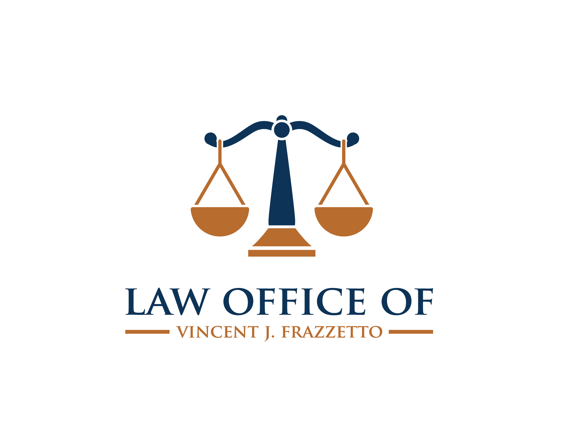 Logo Design entry 2179773 submitted by azadarc02 to the Logo Design for Law Office of Vincent J. Frazzetto run by statenweb