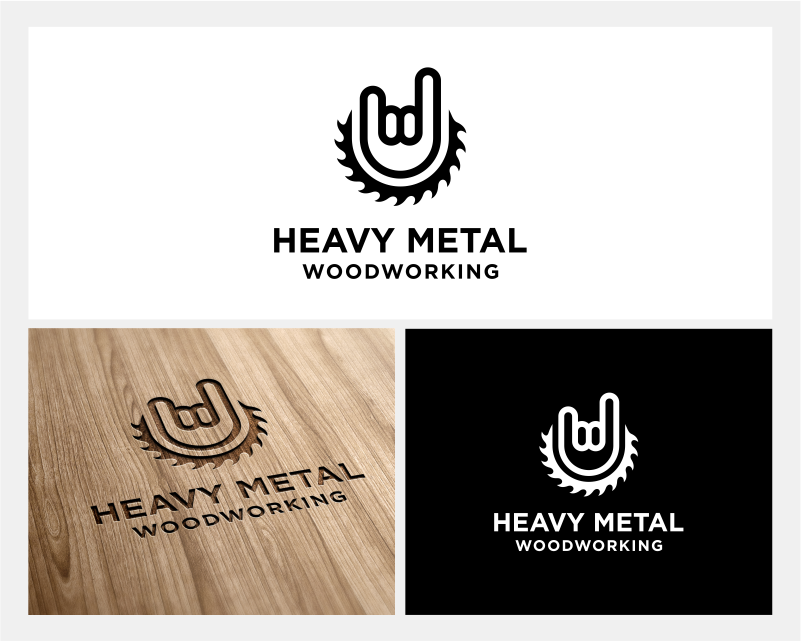 Logo Design entry 2182163 submitted by MugiMulya to the Logo Design for Heavy Metal Woodworking run by pjpwnsu