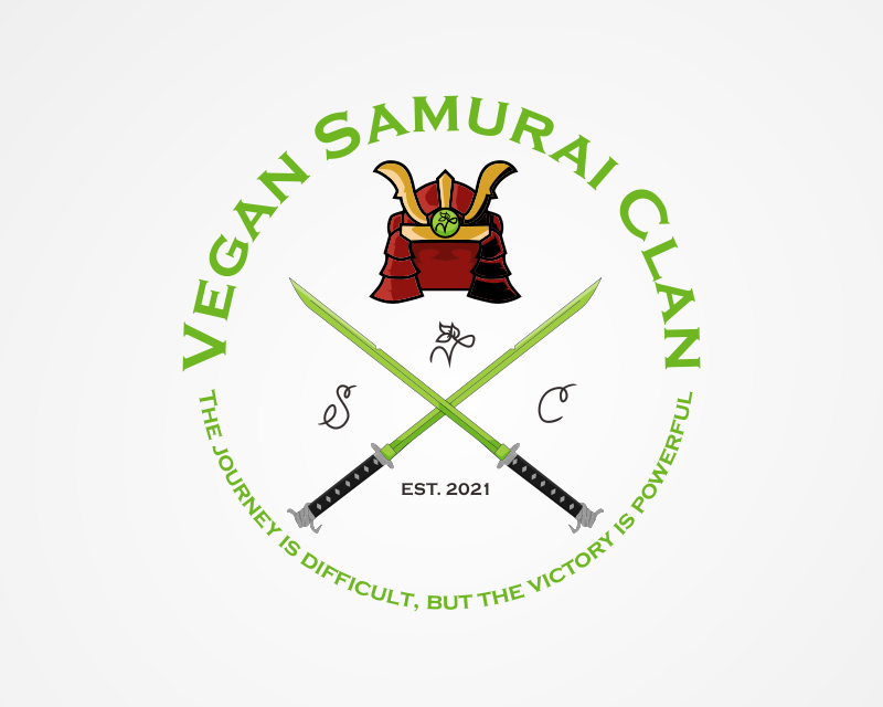 Logo Design entry 2183220 submitted by Salman to the Logo Design for Vegan Samurai Clan run by VeganSamuraiClan