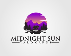 Logo Design Entry 2190314 submitted by Salman to the contest for Midnight sun yard cards  run by MSYardcards