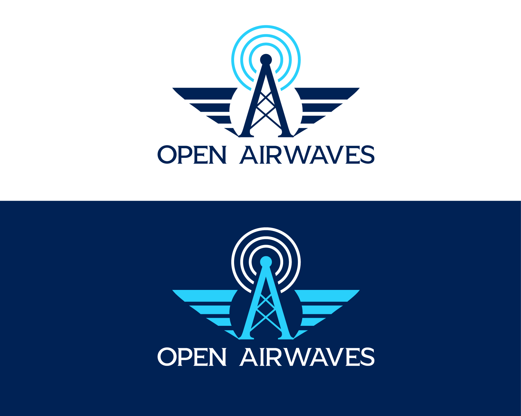 Logo Design entry 2196687 submitted by paczgraphics to the Logo Design for Open Airwaves run by RetroDeluxe