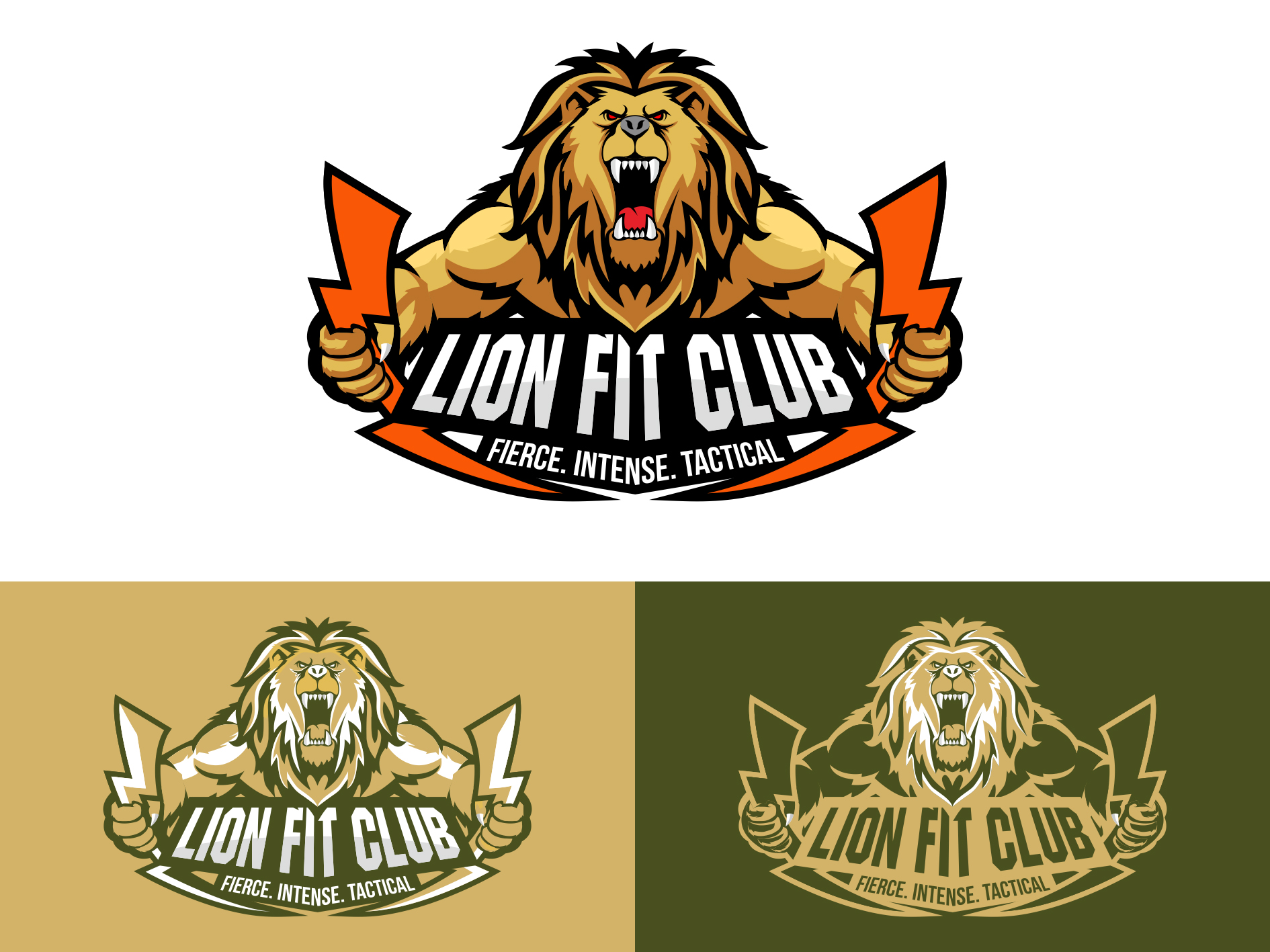 Logo Design entry 2206783 submitted by TOM1 to the Logo Design for  LION FIT CLUB run by dlswings