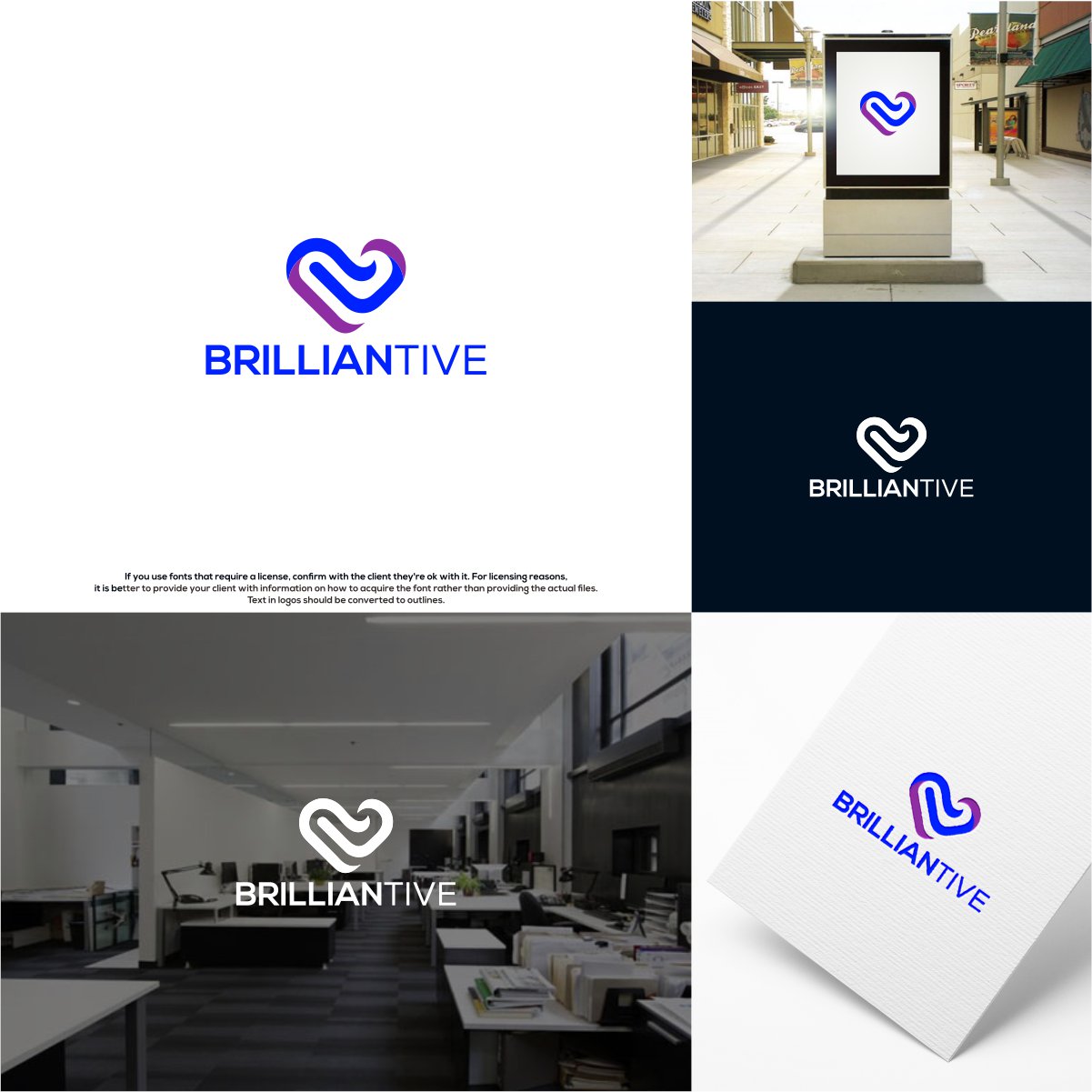 Logo Design entry 2209117 submitted by Javier Studio to the Logo Design for Brilliantive run by brilliantive