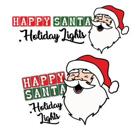 Logo Design entry 2209560 submitted by Rikfan to the Logo Design for Happy Santa Holiday Lights run by HappySanta
