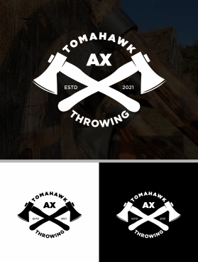 Logo Design Entry 2216081 submitted by uji to the contest for TOMAHAWK AX THROWING run by markw