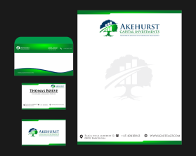 Business Card & Stationery Design entry 2219393 submitted by eli305 to the Business Card & Stationery Design for Akehurst Capital Investments run by akehurst