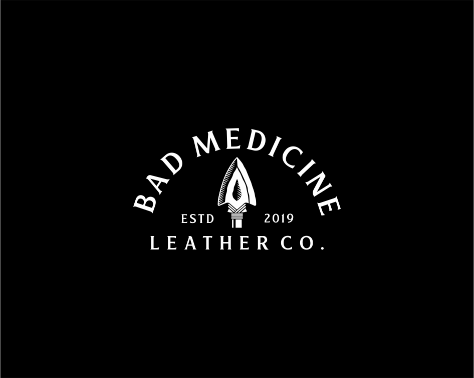 Logo Design entry 2265809 submitted by McRiver to the Logo Design for Bad medicine leather co.  run by toppgunn680@gmail.com